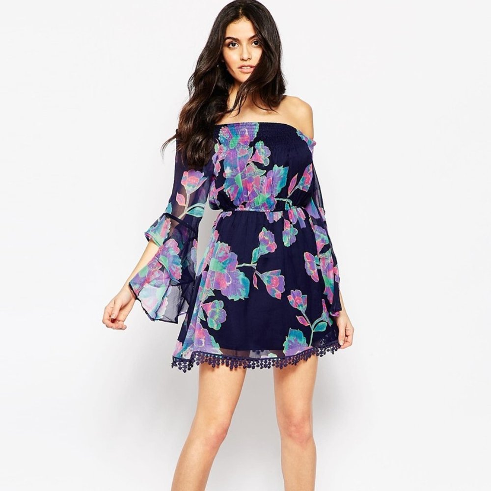 New! AX Paris off the shoulder floral dress US size 8